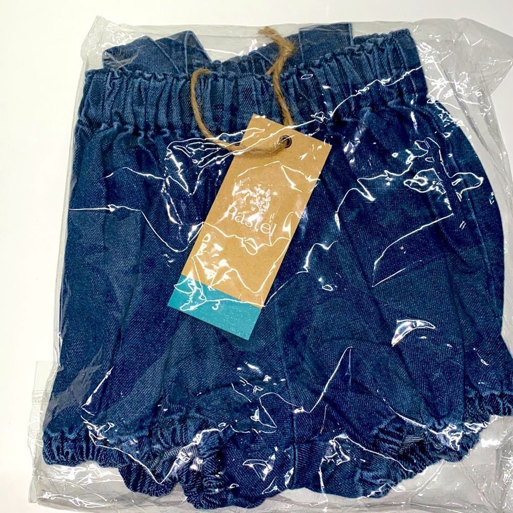 Pastel Gathered waist Bloom Suspenders girls kids sz 3 New